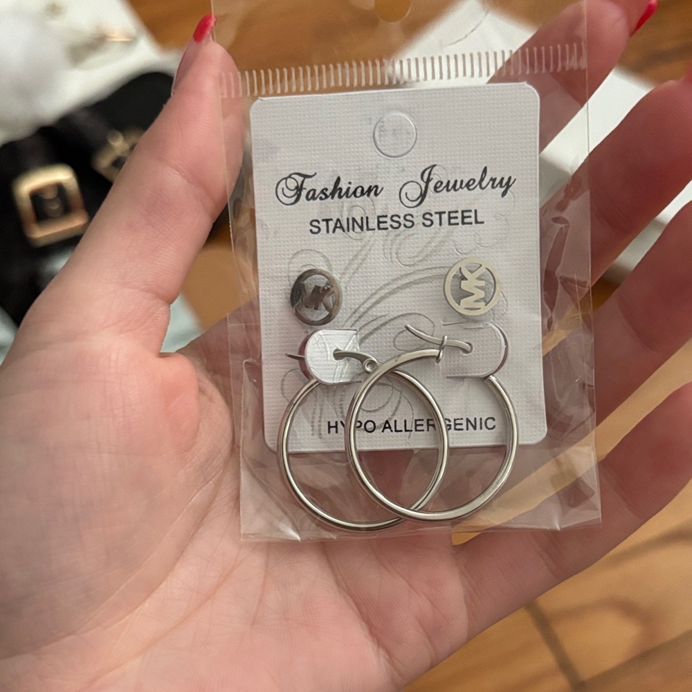 Stainless Steel Hoop Earrings